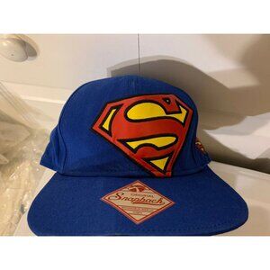 ORIGINAL SNAPBACK FlatBill Hat Superman 3-D Embroroidered‎ DC Comics